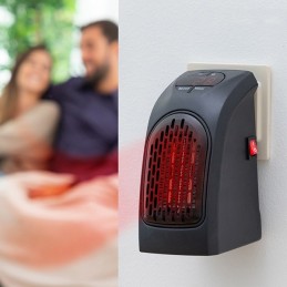 Handy Heater Aqueça sua casa e economize dinheiro na sua conta de aquecimento com o aquecedor pessoal de 350 Watts, de encaixe de parede portátil.