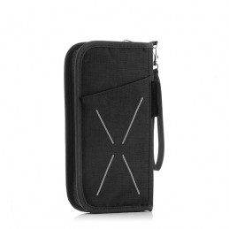 A wallet with security organization for travel, ideal for storing documents, passports, cards, money, keys, etc.