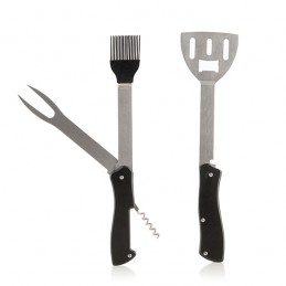 A very comfortable and practical set of barbecue tools for preparing exquisite barbecues.