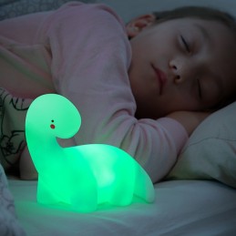 Eine superlustige LED-Lampe in Dinosaurierform, ideal für Kinder als Lampe, Nachtlicht, Spielzeug und Kinderdekoration