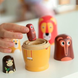 An educational toy with an original design inspired by the famous Russian dolls that entertains and facilitates children's learning.