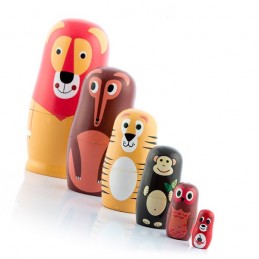 An educational toy with an original design inspired by the famous Russian dolls that entertains and facilitates children's learning.