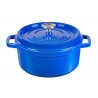 Cobalt Cast Iron Cocotte Pan - 22 cm