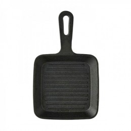 Gourmet Square Cast Iron Frying Pan will guarantee better quality and elegance in the preparation and presentation of your food.