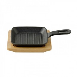 Gourmet Square Cast Iron Frying Pan will guarantee better quality and elegance in the preparation and presentation of your food.