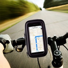 Cover with cell phone holder for bicycles, ideal for enjoying cycling without giving up communication.