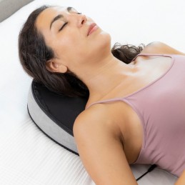 Massajador shiatsu térmico 2 em 1 com design ergonómico e multifunções que proporciona uma agradável e relaxante sensação de alívio, descanso e bem-estar