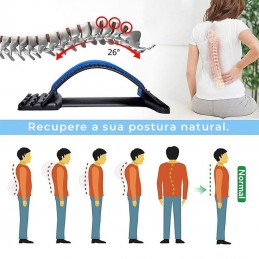 É uma maneira simples e passiva de alongar suavemente as costas, ajudando a eliminar as dores e a restaurar a curvatura natural de costas.