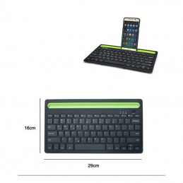 Erleichtern Sie Ihr Schreiben mit der fantastischen kabellosen Bluetooth-Tastatur, die sich zum Anschluss von Geräten wie Smartphones, Tablets und Fernsehern eignet.