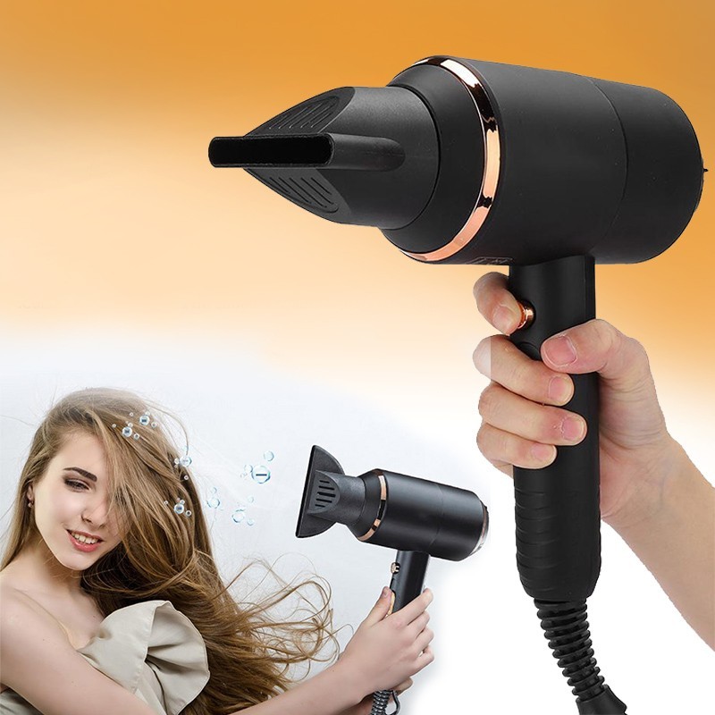 A compact and powerful 3000W Ionic dryer, the built-in condensation needle condenses moisture from the air and atomizes it into tiny negative ions