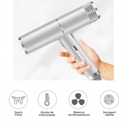 Secador de Cabelo Profissional Iónico Com Acessórios - 5000W