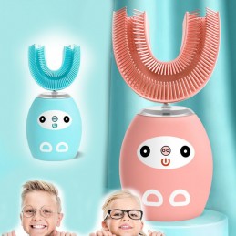 The electric toothbrush with U-shaped head, which effectively prevents tooth decay and provides deep cleaning of the mouth