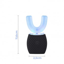 Le blanchisseur de dents électrique en forme de U utilise la technologie de nettoyage sonique pour offrir une action de nettoyage douce et dynamique