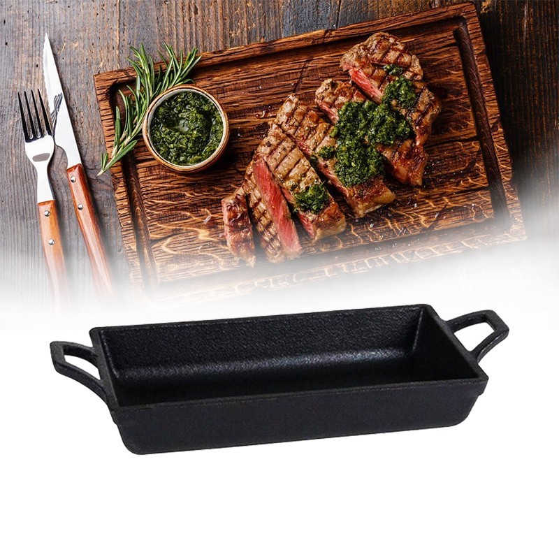 Rectangular Gourmet Cast Iron Baking Pan, which will guarantee better quality and elegance in the preparation and presentation of your food.