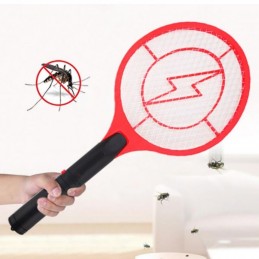 The Electric Anti-mosquito Racket produces small electrical discharges that strike flying insects, such as mosquitoes and flies, that are hit by it.