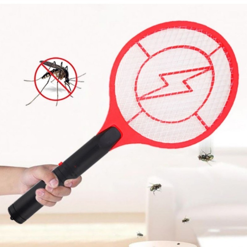 A Raquete Elétrica Anti-mosquitos produz pequenas descargas elétricas que fulminam os insetos voadores, tais como mosquitos e moscas, que são atingidos por ela.