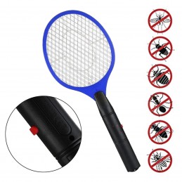 The Electric Anti-mosquito Racket produces small electrical discharges that strike flying insects, such as mosquitoes and flies, that are hit by it.