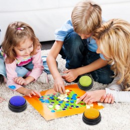 Botón de comunicación multifuncional A través de botones, tu animal podrá decirte lo que quiere, también puede usarse como juguete interactivo de educación del lenguaje para niños.
