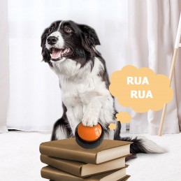 Botón de comunicación multifuncional A través de botones, tu animal podrá decirte lo que quiere, también puede usarse como juguete interactivo de educación del lenguaje para niños.