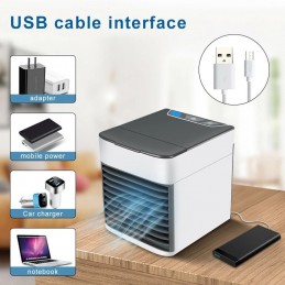 Tragbare Mini-Multifunktions-Klimaanlage mit LED-Licht Eine tragbare Mini-Klimaanlage, ideal für die Schaffung einer angenehmen, frischen und sauberen Umgebung.