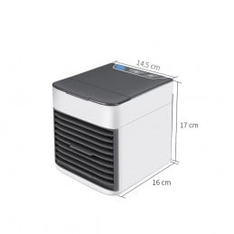Mini Climatizzatore Portatile Multifunzione con Luce LED Un mini sistema di climatizzazione portatile, ideale per creare un ambiente piacevole, fresco e pulito.