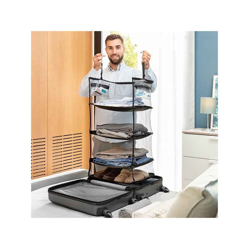 Very comfortable and practical for organizing clothes and shoes in suitcases and saving space in the closet, avoiding creases and disorganization.
