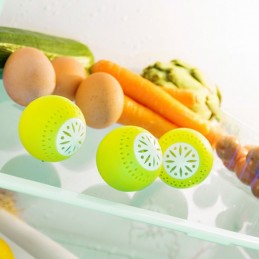 Ecobola para Fridge est un produit naturel qui aide à conserver les aliments facilement périssables, comme les fruits et légumes.