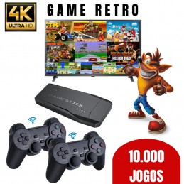 Hier ist die Retro Games Gamebox zum Anschluss an den Fernseher, die die beliebtesten Spiele aus den 80er, 90er und 2000er Jahren enthält