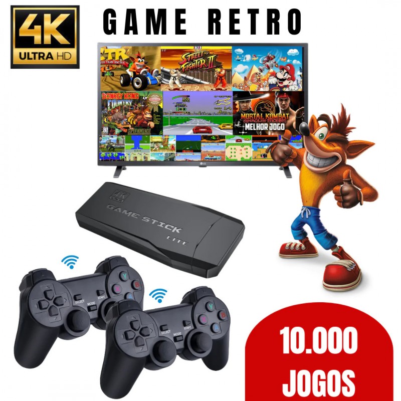 DAM. Consola de videojogos retro com ecrã e 400 jogos incluídos. Inclui  controle remoto para jogar 2 pessoas na TV. - DAM