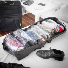 This travel bag for shoes is ideal for traveling and transporting your shoes, in an orderly and comfortable way.