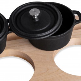 Queste padelle gourmet in ghisa garantiscono una migliore qualità ed eleganza nella preparazione e presentazione dei vostri piatti.