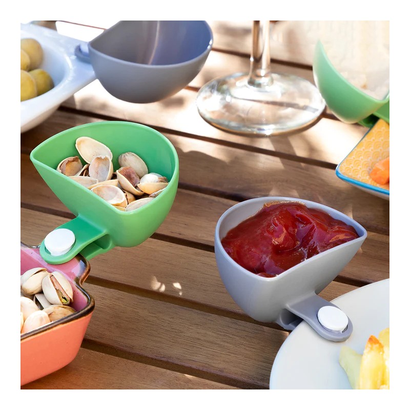 Dieses Set aus 4 Saucenschalen ist die perfekte Lösung, um mit Familie und Freunden leckere Vorspeisen zu genießen