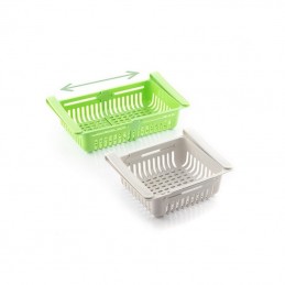 A set of 2 adjustable storage boxes, which allow you to optimize the available space and maintain order within the refrigerator.