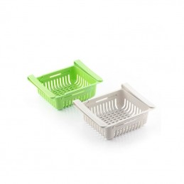 A set of 2 adjustable storage boxes, which allow you to optimize the available space and maintain order within the refrigerator.