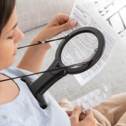 Cette loupe mains libres avec lumière LED est un produit multifonctionnel et polyvalent, idéal pour la lecture, la couture, l'artisanat, le bricolage, les réparations, etc...