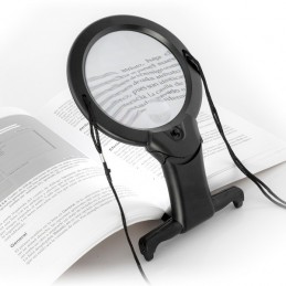 Esta lupa manos libres con luz LED es un producto multifuncional y polivalente, ideal para lectura, costura, manualidades, bricolaje, reparaciones, etc...