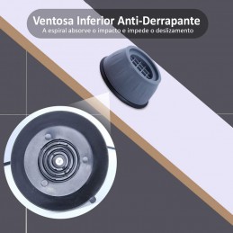 Estos pies absorben las vibraciones y ruidos anormales emitidos durante el funcionamiento de sus electrodomésticos y protegen sus suelos contra rayones.