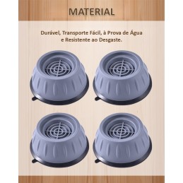 Estos pies absorben las vibraciones y ruidos anormales emitidos durante el funcionamiento de sus electrodomésticos y protegen sus suelos contra rayones.