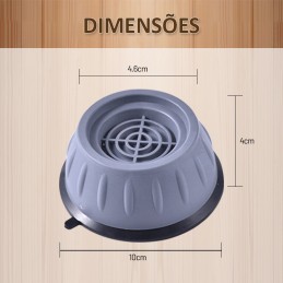 Estos pies absorben las vibraciones y ruidos anormales emitidos durante el funcionamiento de sus electrodomésticos y protegen sus suelos contra rayones.