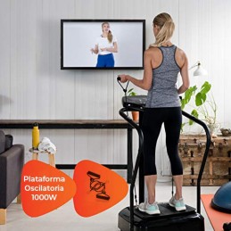 Com a Plataforma Oscilatória 1000W consegue finalmente ter em casa um equipamento de fitness completo para tonificar todo o seu corpo