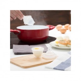 Con este innovador sistema de cocción es posible cocinar huevos con mayor comodidad y facilidad.