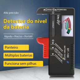 A partir de agora não terá mais de adivinhar que pilhas manter ou quais deitar fora, graças a este leve e prático verificador e tester de pilhas.