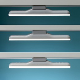 Wiederaufladbare und magnetische LED-Lampe, sehr vielseitig aufgrund ihrer originellen Multifunktion und ihres tragbaren Designs, ohne Kabel oder Stecker.