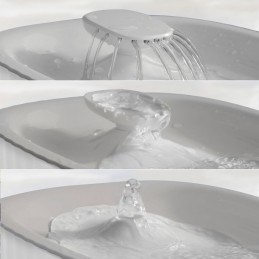 Questa fontana fornisce acqua di qualità superiore, più fresca e pulita, così i tuoi animali potranno bere e dissetarsi con maggiore comfort e sicurezza.