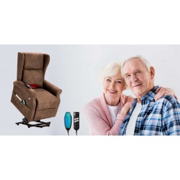 Sillón - Silla elevadora Deluxe Comfort Plus Este sofá dispone de un sistema que permite subir y bajar el sofá permitiendo a la persona sentarse o bajarse del sofá sin realizar ningún esfuerzo.