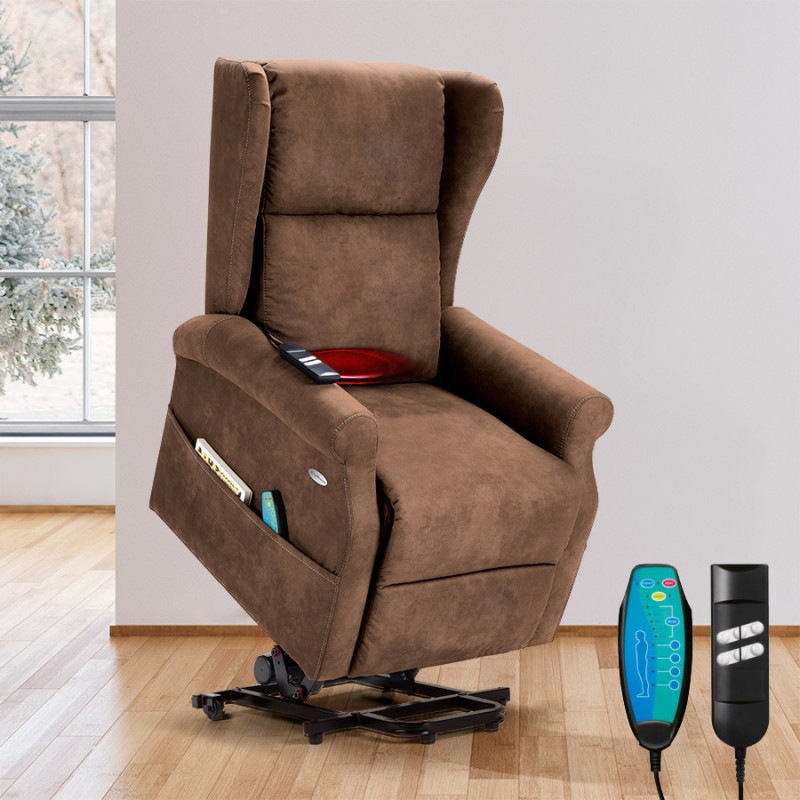 Sillón - Silla elevadora Deluxe Comfort Plus Este sofá dispone de un sistema que permite subir y bajar el sofá permitiendo a la persona sentarse o bajarse del sofá sin realizar ningún esfuerzo.