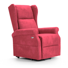 Dieses Sofa verfügt über ein System, das es ermöglicht, das Sofa anzuheben und abzusenken, sodass die Person ohne Anstrengung auf dem Sofa sitzen oder davon aufstehen kann.