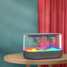 Bring your playlist to life with this fantastic Bluetooth Speaker and watch a show of colorful lights that move according to the rhythm.