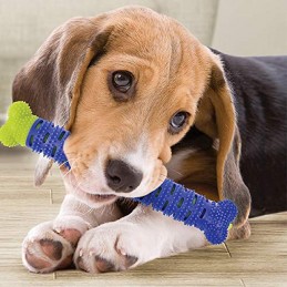 Questo spazzolino, oltre a pulire i denti del tuo animale domestico, massaggia anche le gengive, per una cura completa dell'igiene orale del tuo cane.