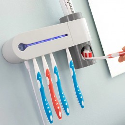 Este fantástico dispensador de pasta de dientes es muy eficaz y versátil, gracias a su esterilizador de cepillos de dientes UV.